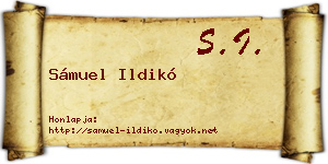 Sámuel Ildikó névjegykártya