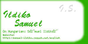 ildiko samuel business card